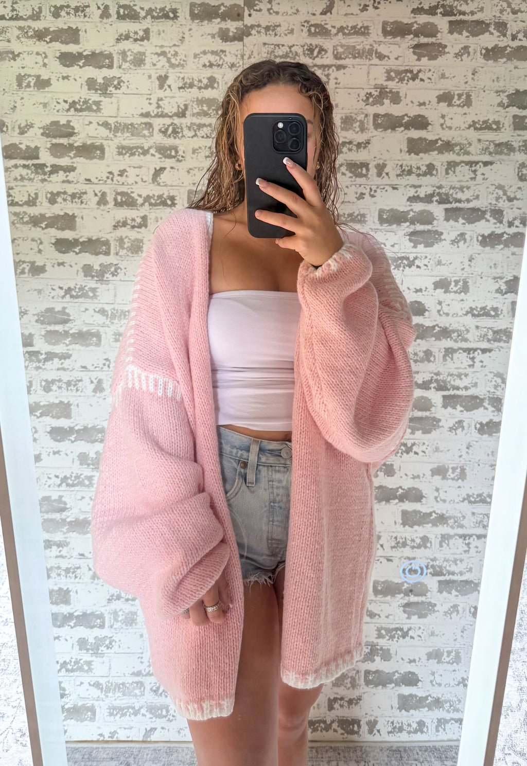 Pink Cardigan