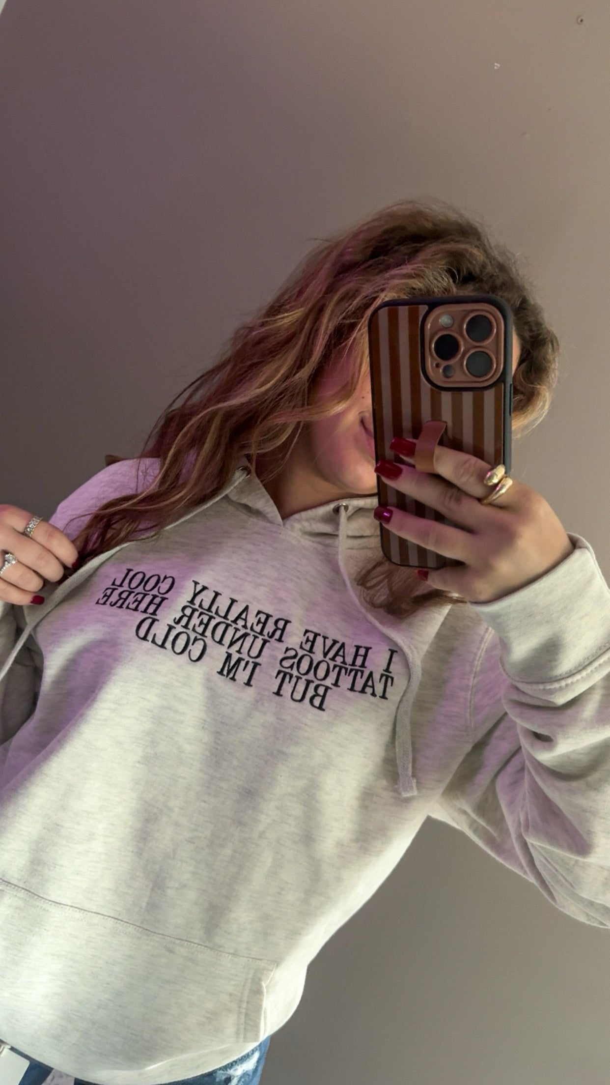 I Have Cool Really Tattoos Under Here Hoodie