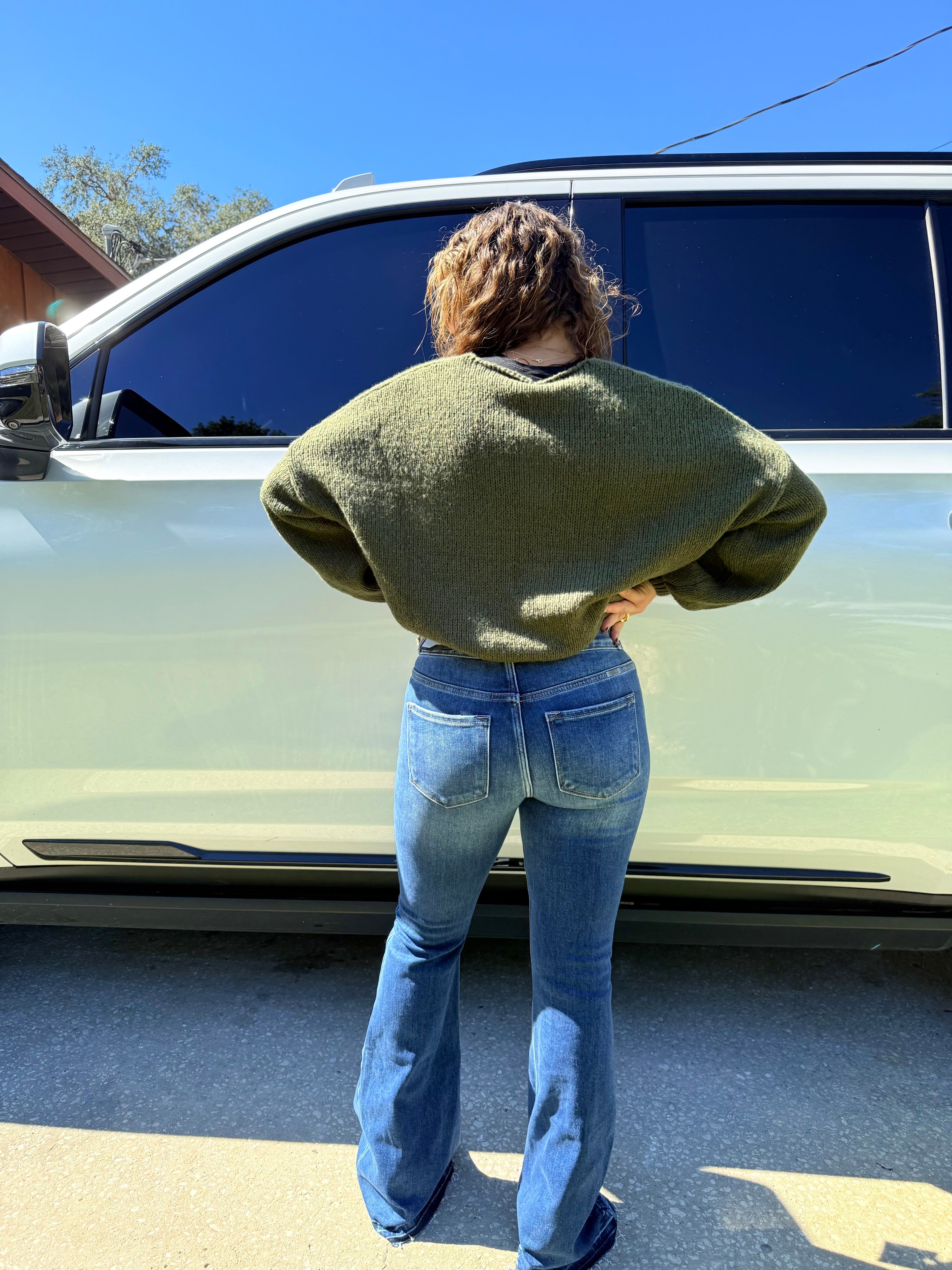 Olive Green Cardigan