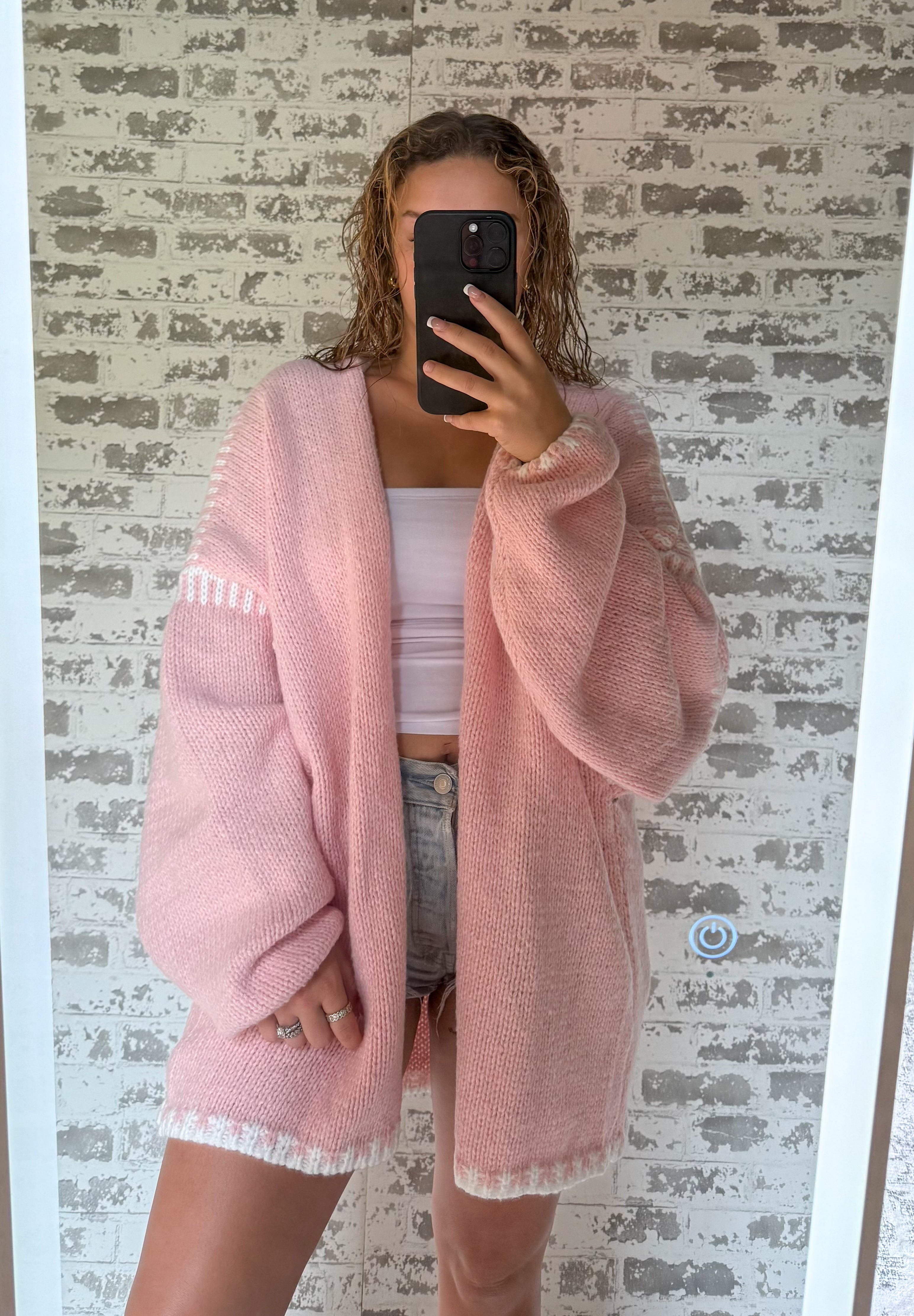 Pink Cardigan