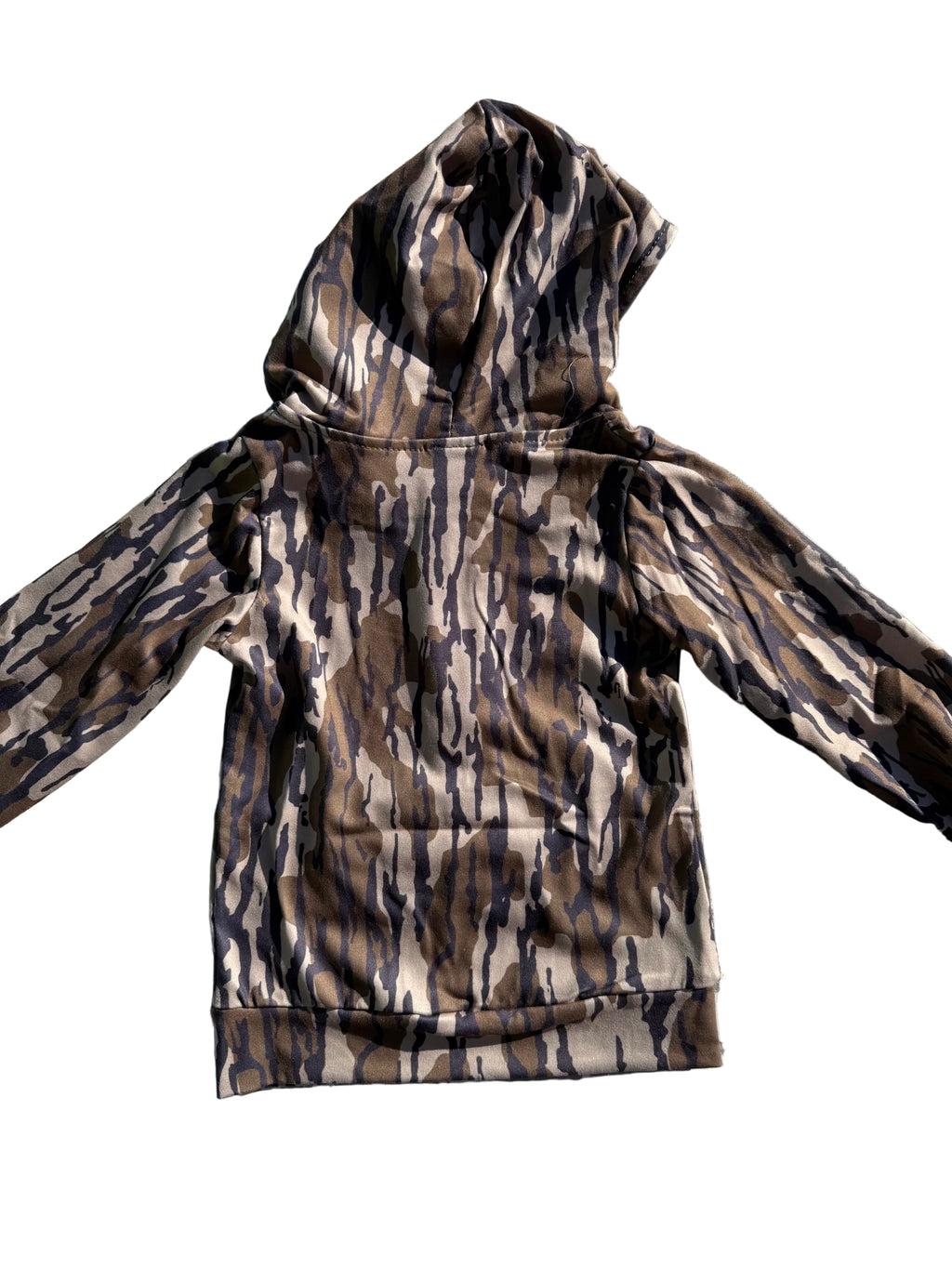 Unisex Kids Camo Long Sleeve W Hoodie