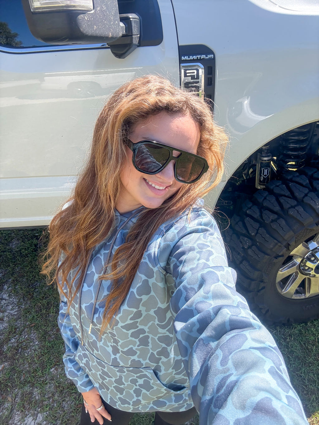 Honey Hole Fleece Frog Skin Camo Hoodie