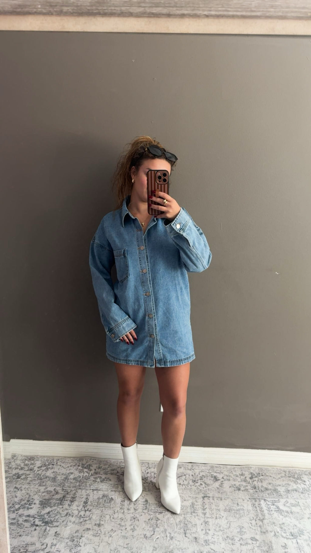 Denim Jacket & Skirt Set